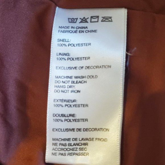 Silence & Noise Corduroy Rustic Copper Romper with Spaghetti Straps Sizes XS - Picture 16 of 16